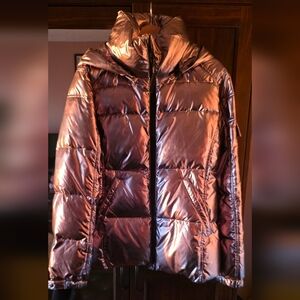 S13 by SAM. Hooded Shiny Puffer Jacket